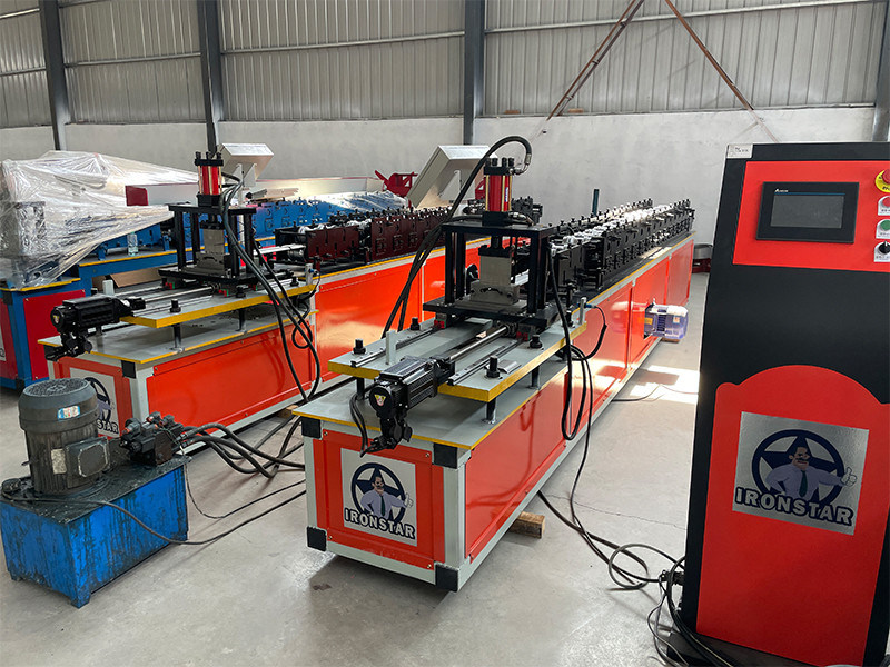 “Door Shutter Roll Forming Machine Equipped with Hydraulic Cutter and PLC Control for Automated and Shutter Manufacturing”