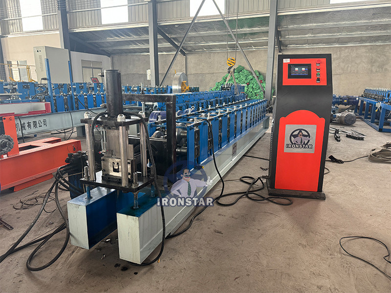 “America Standard C Guide Rail Roll Forming Machine Automatic Shutter Door Siding Track Making Machine For Metal Rolling Shutter”